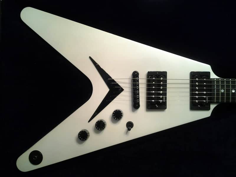 Dean Flying V- USA Metallic White image 1