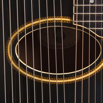 Gibson Style U Harp Guitar (1908), ser. #7554, Mark Leaf molded fiberglass hard shell case. image 15