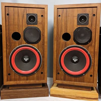 Cerwin Vega D3 3-Way 10" Speakers w/ Stands - 1980s - Beautiful Pair Bild 4