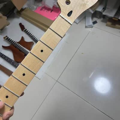30" Short Scale Bass Neck Maple Fingerboard, 30inch Mustang Style, Dot Inlays, image 1