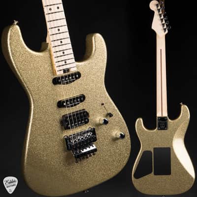 Charvel USA Custom Shop San Dimas HSS - Gold Sparkle image 1