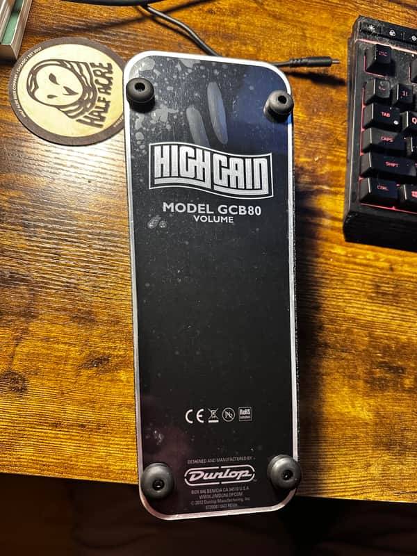 Dunlop GCB80 High Gain Volume Pedal 1990 - Present - Black image 1
