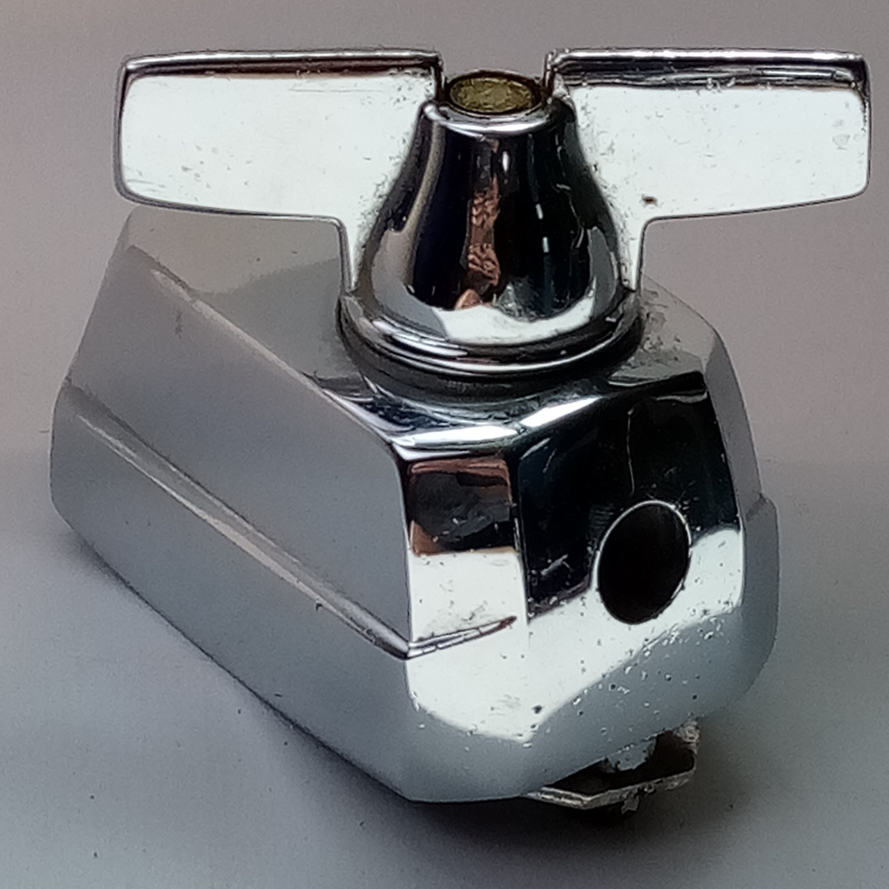 Premier 3/8" Drum Floor Tom Leg Mount/L-Arm/Cymbal/Bass Spur Chrome Vintage 70s — main photograph