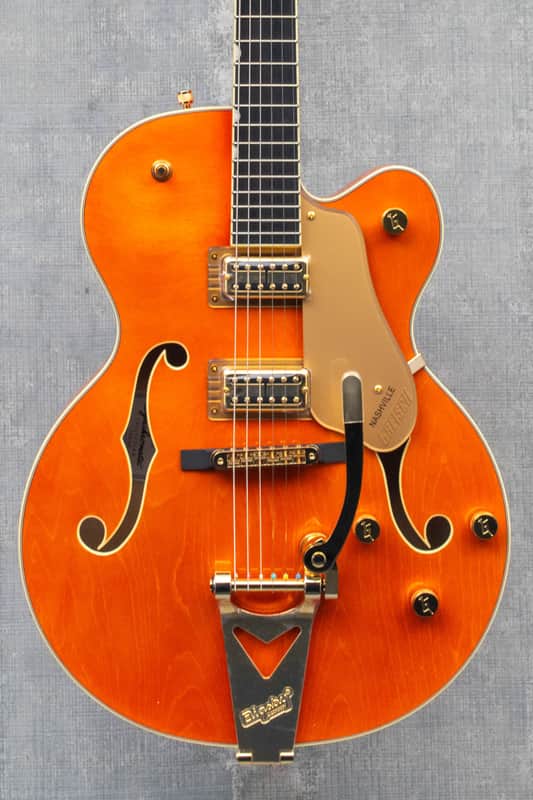 Gretsch Synchromatic Nashville Hollow Body Single-Cut with Bigsby 50's Orange Stain image 1