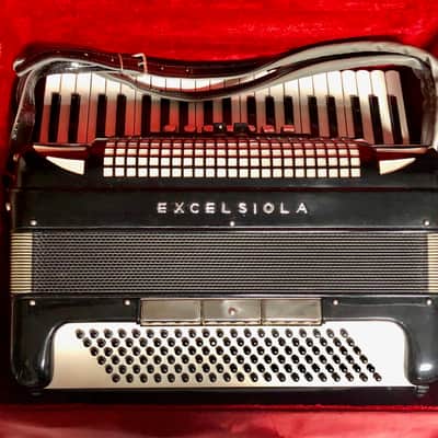Excelsiola By Excelsior Model 612-M Black Accordion Made In Italy image 2