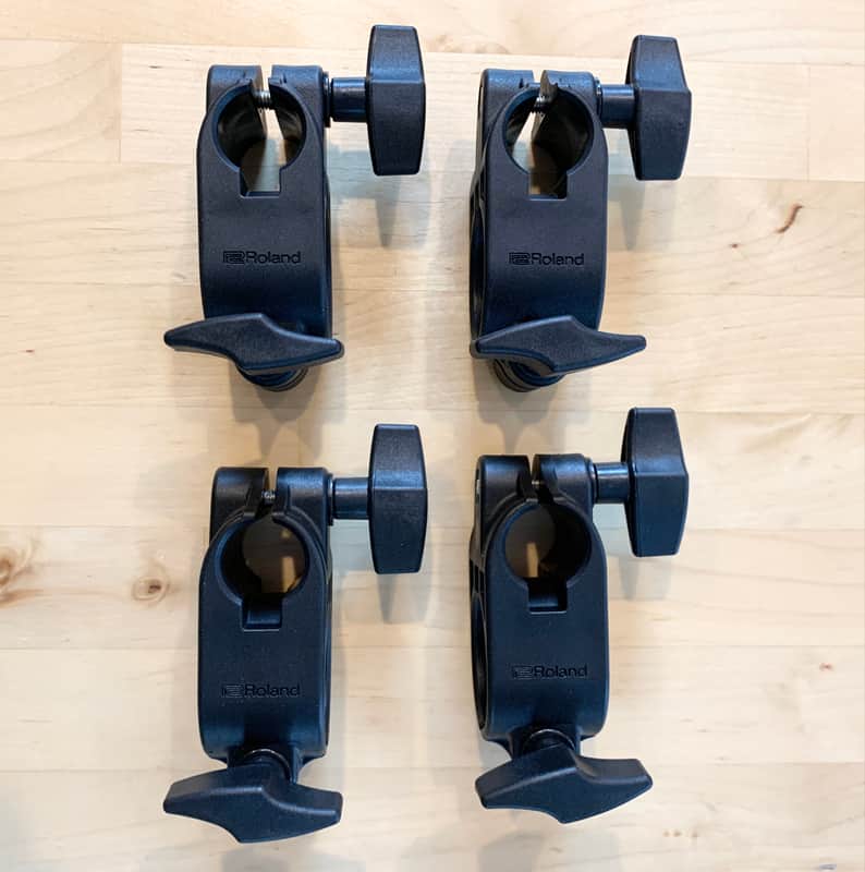 4X NEW Roland MDH-6U V-Drum 1.5 inch Rack Clamps (Clamp Only) Pad Tom Snare Mount 7U image 1