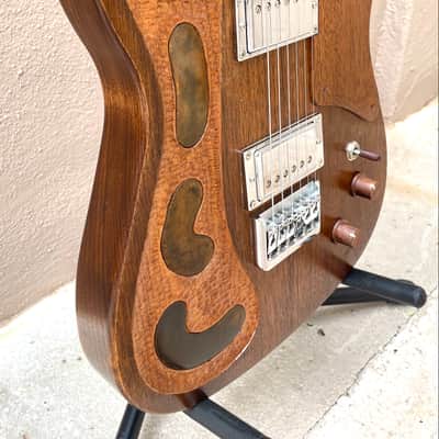 T-style 2017 - Handmade, original solid body black walnut wood image 4