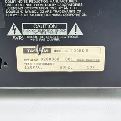 Tascam 122 MKIII Pro 3-Head Cassette Deck image 14