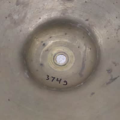 Japanese 12" Hi Hat Cymbals Pair Vintage 1960's 374g/379g image 11