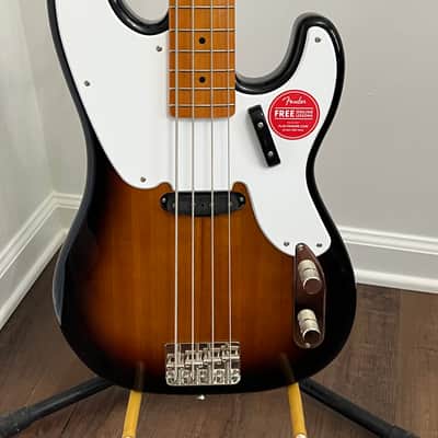 Squier 50s Vibe Precision Sting bass sunburst 2021 electric bass guitar image 13