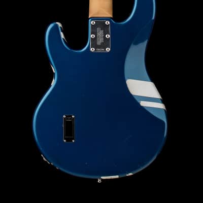 Ernie Ball Music Man StingRay 3 EQ H - Blue Pearl #36188 with Gig Bag image 2