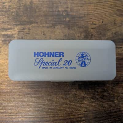Hohner 560PBX-G Progressive Series 560 Special 20 Harmonica - Key of G 2010s - Silver image 2