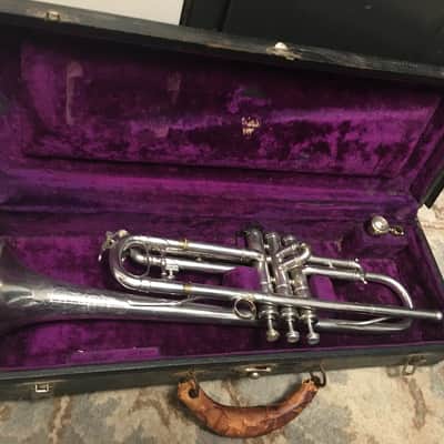 SUMMER DEAL MARTIN 1926 HANDCRAFT DANSANT NICE SILVER TRUMPET SERVICED COMP. NICE VALVES MARTIN CASE MPC & ADAPTOR image 1