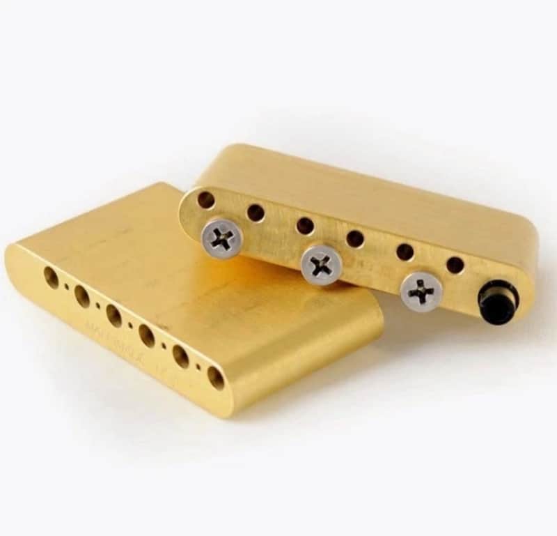 MannMade USA Brass Tremolo Block - PRS CE / S2 / SE - Right Hand image 1