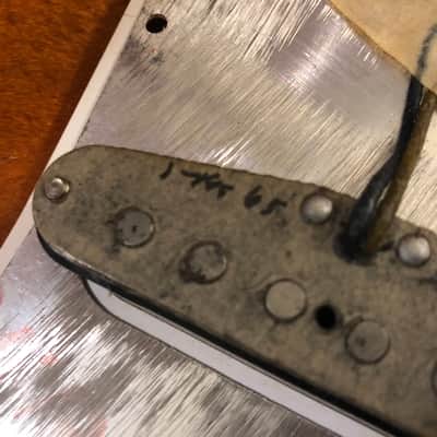 Vintage Fender Musicmaster Loaded Pickguard 1965 Pre CBS Original Pickup Pots Knobs image 9