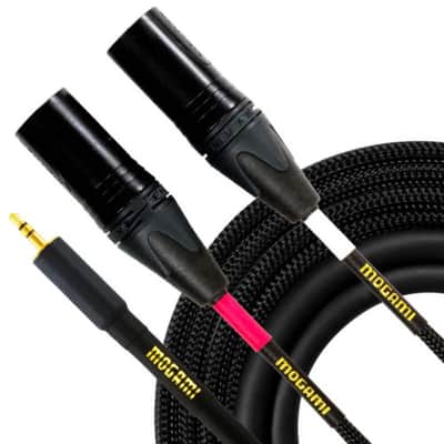 Mogami Gold 3.5mm TRS Male to Dual XLR Male Y-Cable (20') image 1
