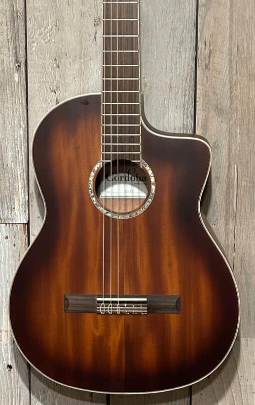 NEW Cordoba C4-CE Mahogany Classical with Electronics - Edgeburst, Shop Small, Support an Indie Guitar Store!