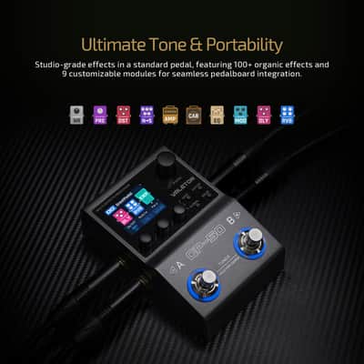 VValeton GP-50 Multi-Effects Processor | NAM & IR Loader with 100+ HD Effects, 9 Simultaneous Modules (Price includes the import duty to US buyer) image 2