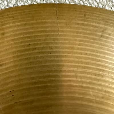 Paiste Formula 602 High Hat Cymbal Set 1960's Pre-Perial (crack in bottom cymbal) image 5