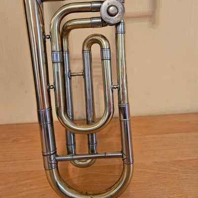 Leningrad Trombone F-Attachment USSR Soviet Musical Wind Instrument Trombon Vintage and Rare image 2