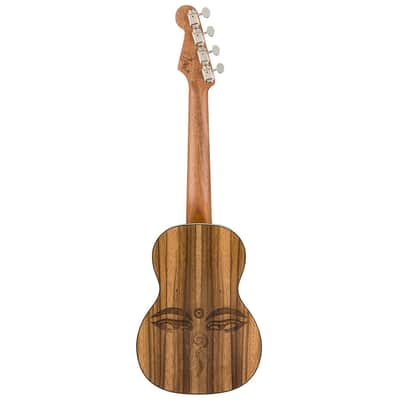 Used Fender Dhani Harrison Uke - Sapphire Blue w/ Walnut FB image 8