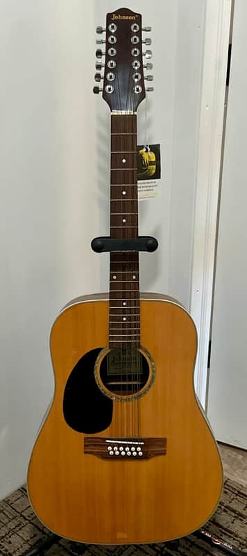 Johnson G-674 Left-Handed 12-String Acoustic Guitar image 1