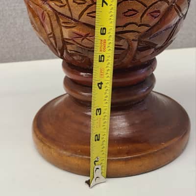 Djembe Drum African Hand Carved W/ 7" Goat Skin Head Height 12" image 8