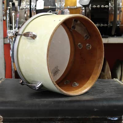 1970's Slingerland 10" and 12" Timbale Set in White Marine Pearl image 7