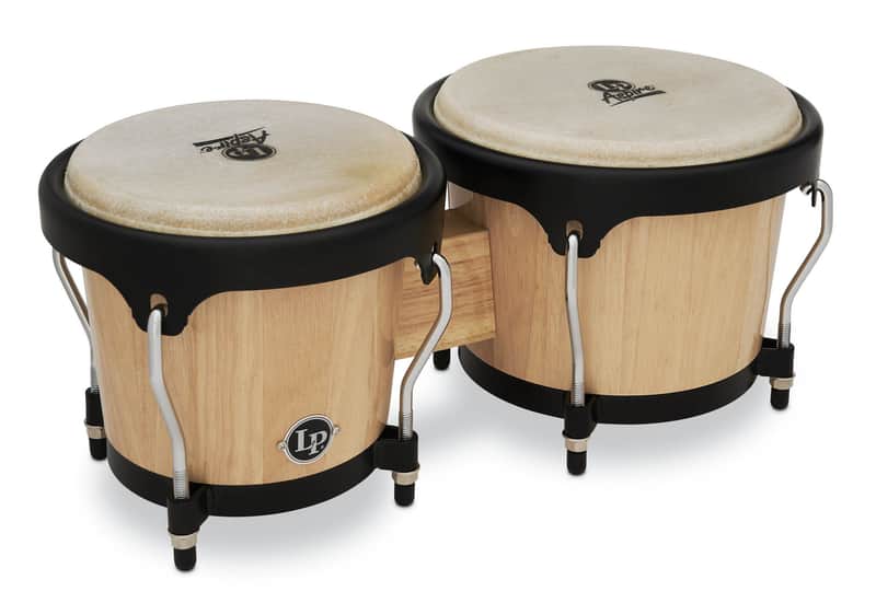 Latin Percussion LPA601-AW Aspire Series 6-3/4-inch and 8-inch Bongo Set - Natural Gloss image 1