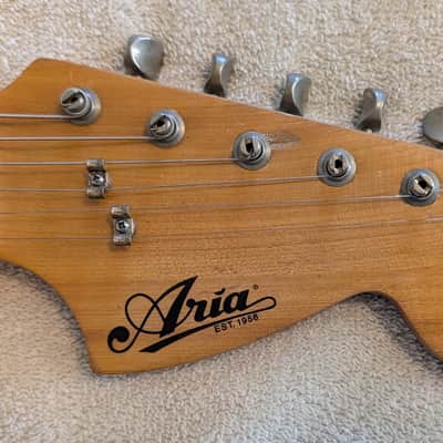 Vintage 1970's Aria (MIJ) Strat Body & Neck (Sunburst, maple neck w/rosewood fret board) image 10