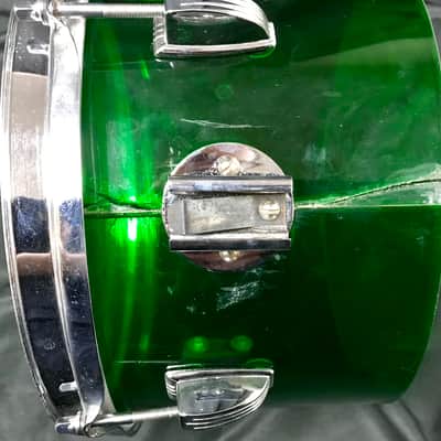 Ludwig  Green Vistalite Power Factory Drum Set image 4