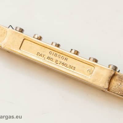 Original Gibson ABR 1 Bridge 1966-1970 Gold W/ original Thumbwheels image 2