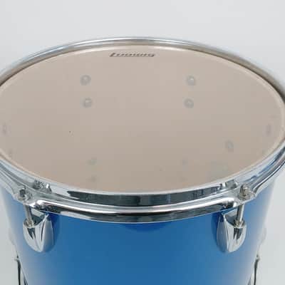 Ludwig Accent Drum 13 X 10 Mounted Tom Blue Sparkle -Made In Taiwan image 6