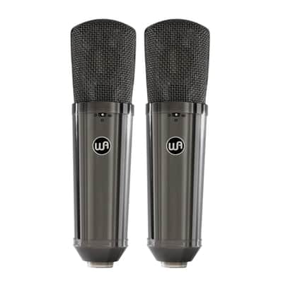 Warm Audio - WA-87 R2 TS Large-Diaphragm Condenser Microphone Stereo Pair - Limited-Edition Titanium (B-Stock) image 1