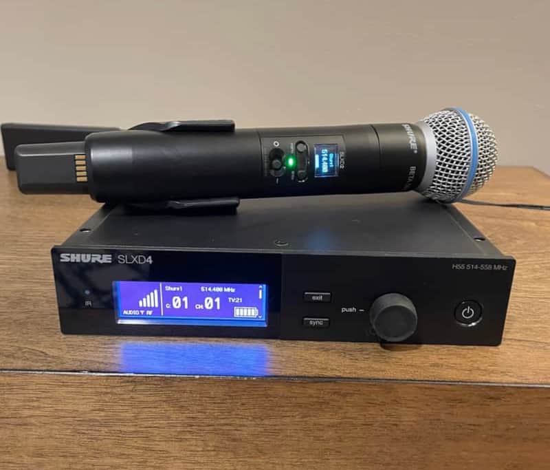 Shure SLXD14-G58 SLX-D Wireless Guitar System Band G58 - Guitar Cable Included image 1