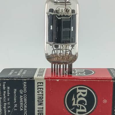 NOS GAIN TESTED RCA 12AU7/5963/BLACK PLATES/HICKOCK TESTED image 1