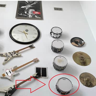 VINNIE PAUL'S PANTERA Studio Album Recording Pearl Masters Custom Snare Drum  - Masterworks Kit - Vinnie Paul Artist Owned Metal Memorabilia Dime Dimebag Darrell image 2