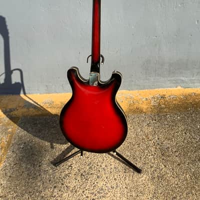 Ibanez Model 1910 1972 Red Sunburst Semi-Hollow Body Electric Guitar image 15