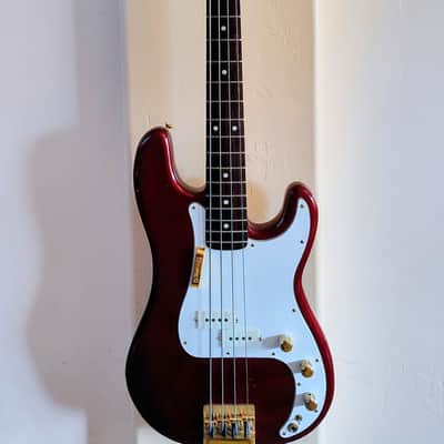 1982 Fender Precision Special Bass with Rosewood Fretboard - Candy Apple Red image 5