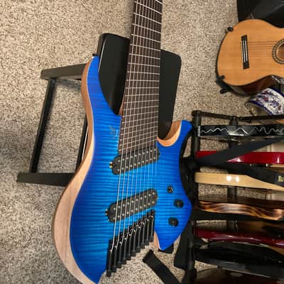 Agile 10 String Fan Fret Headless Electric Guitar CHIRAL PARALLAX 102528 RN CEP Oceanburst w/ HSC image 1
