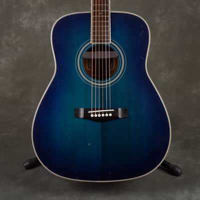 Yamaha FG-422 OBB Acoustic Guitar - Oriental Blue Burst - 2nd | Reverb