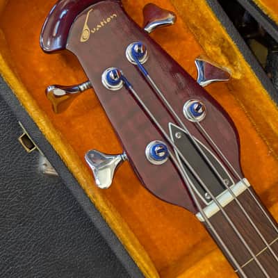 Ovation 1223-2 Typhoon III 1968/69 - Wine Red Fretless image 6