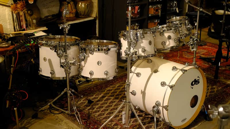 DS Drums Rebel CS 22/8/10/12/14/16 2010 - Snow White Stain image 1