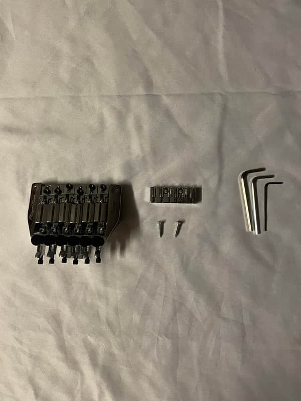 Floyd Rose Speed Loader Fixed Bridge Complete NOS 2000s Chrome image 1