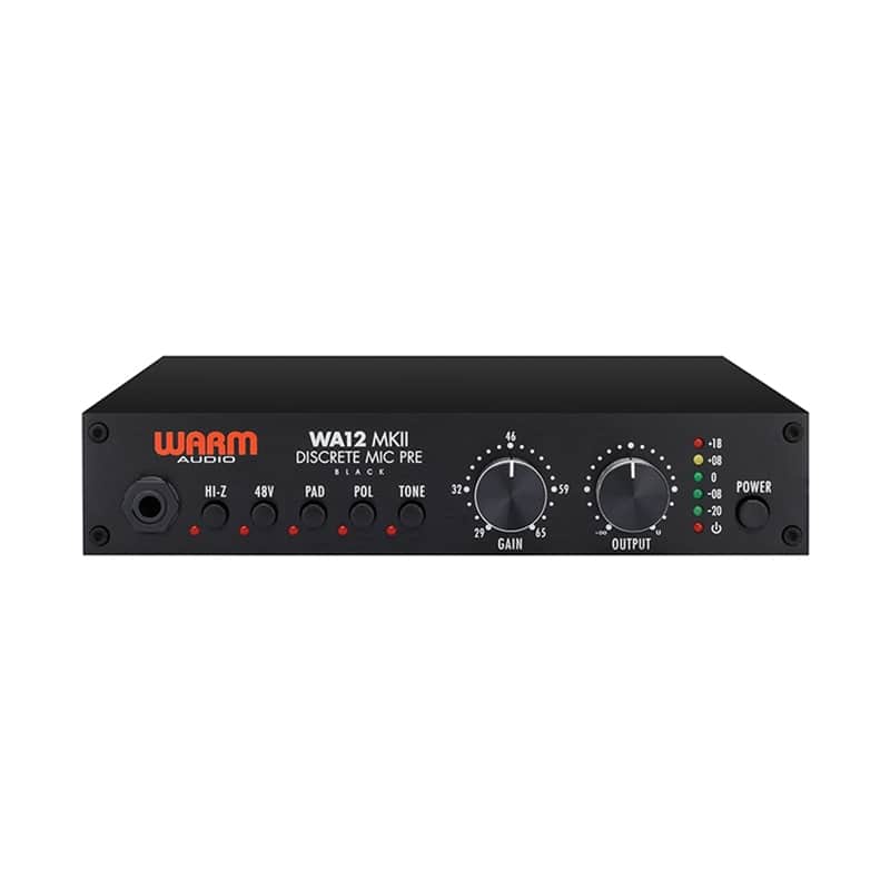 Warm Audio WA12-MKII Discrete Mic Preamp - Black image 1