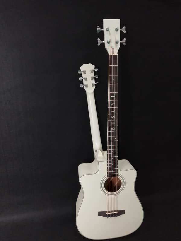 4 Strings Bass /6 Strings Acoustic Double Sided, Double Cutaway Busuyi Double Neck Guitar With Tuner 4 Ports image 1