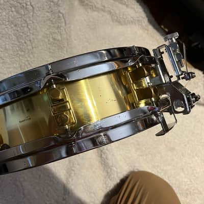 Yamaha SD-493 14x3.5" Brass Piccolo Snare Drum 1987-1996 - Brass image 6
