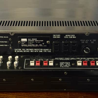 🎶 Sansui AU-5500 Vintage Integrated Amplifier — Serviced, Cleaned, 100V JDM, Plug & Play w/ Step-Down image 13