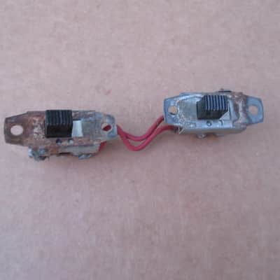Vintage 1960s Pair of Guitar 2 Way Slide Pickup Switches image 3