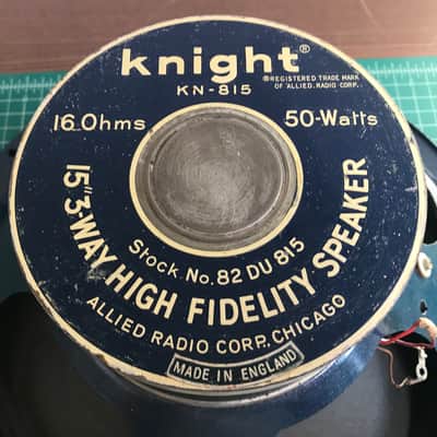 Knight KN815A KN-815A 15" 16ohms High Fidelity Speaker image 1